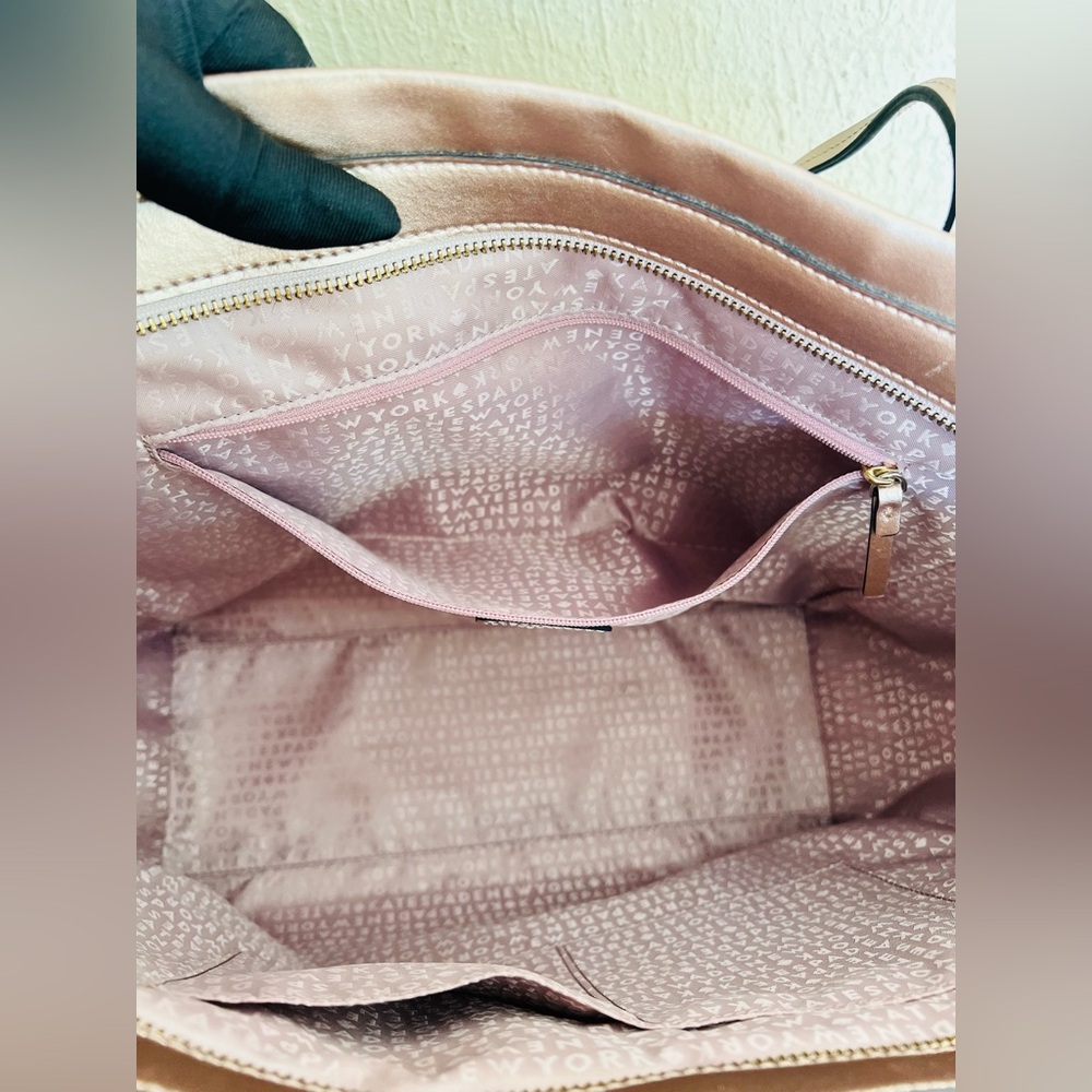 Kate Spade New York Metallic Sawyer Street Taden Tote - Picture 9 of 11